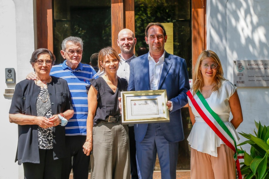 Federico Casarin ha ricevuto le Chiavi della Città di Mirano