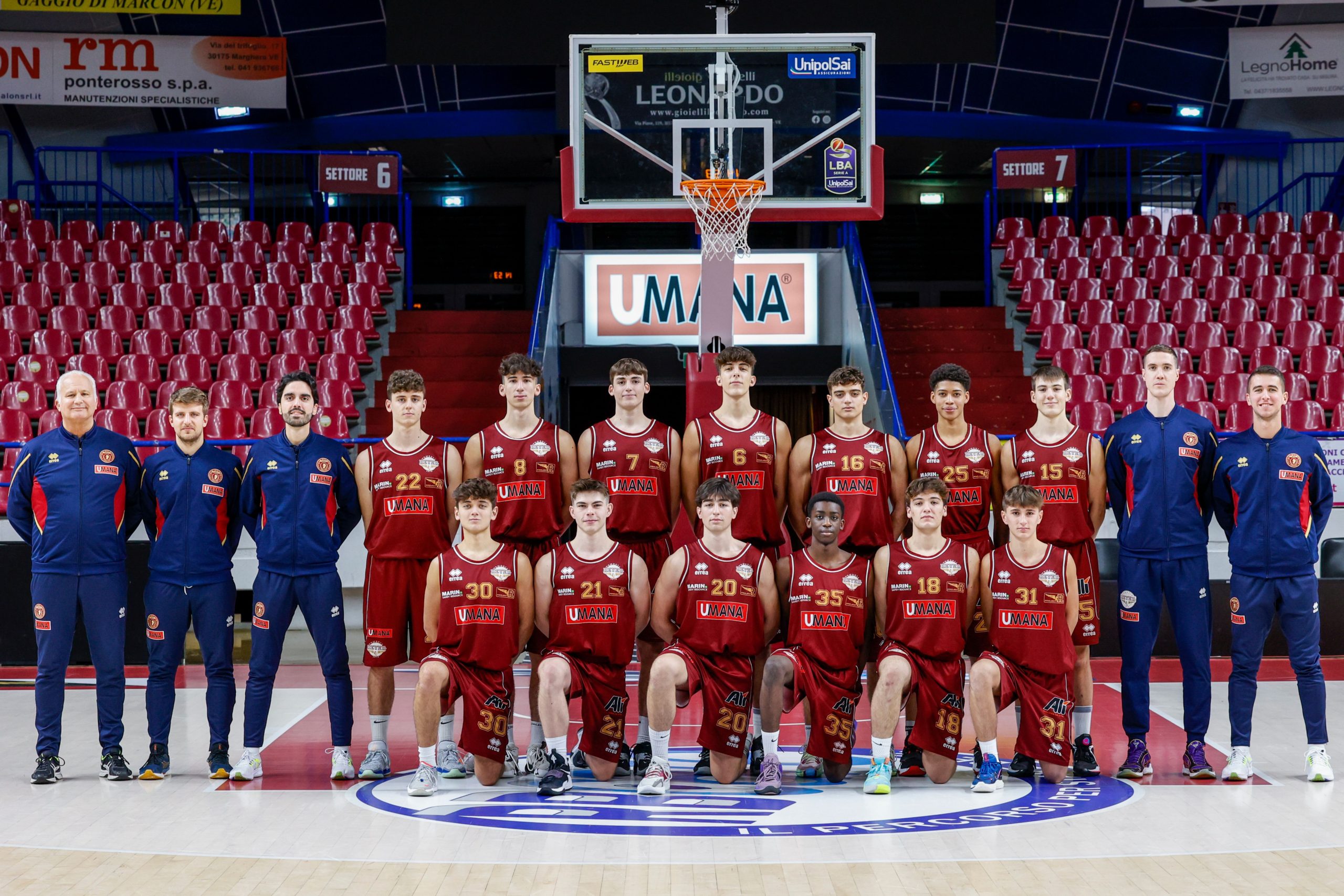 Roster Umana Reyer Venezia Under 17