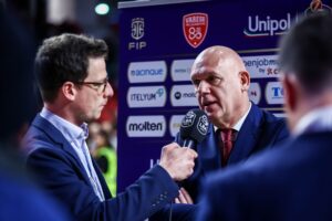 Coach Spahija e RJ Cole dopo la vittoria a Varese