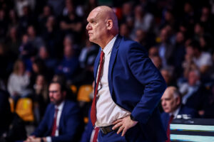 Coach Spahija e RJ Cole dopo la vittoria a Desio contro Cantù