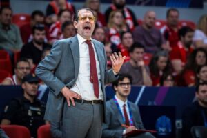 Coach Andrea Mazzon e Ivana Dojkic dopo i quarti di finale ELW
